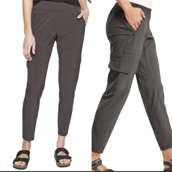 Athleta Grey Chelsea Cargo Pants - Picture 1 of 9